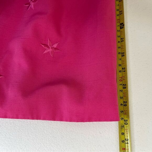 Vintage On Broadway Embroidered Flower Pink Duster Jacket Poly Crepe Women 22 - Picture 12 of 14